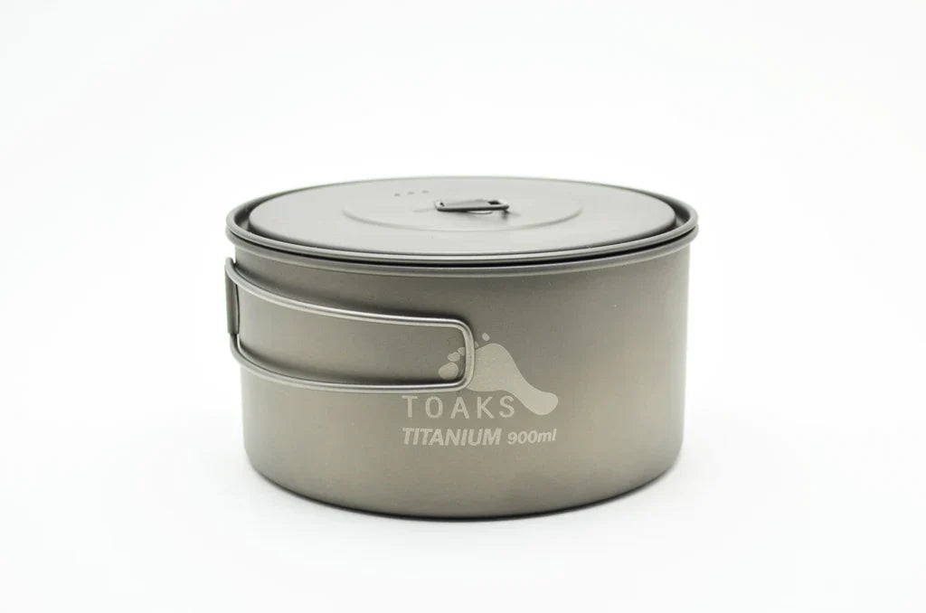 TOAKS Titanium Lightweight Pot with Lid (750ml & 900ml)