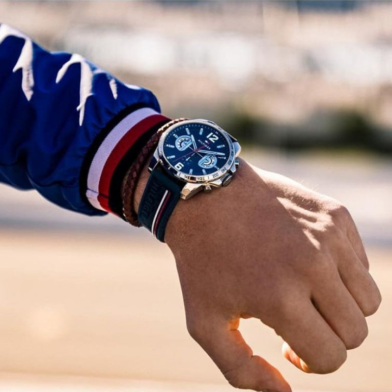 Tommy Hilfiger 1791476 Decker Men's Blue Silicone Watch
