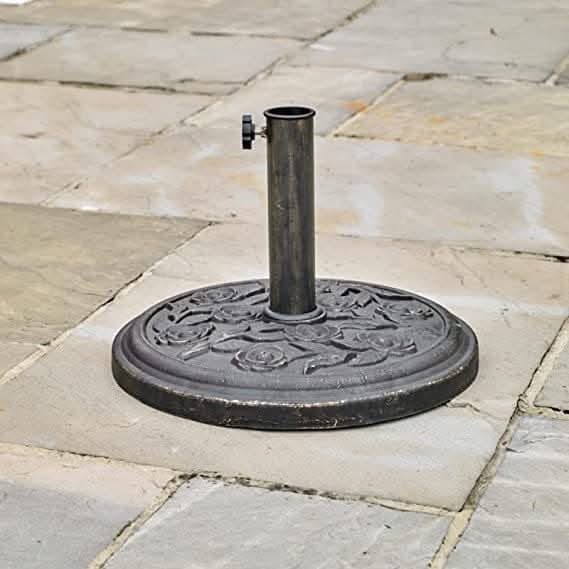 9kg Bronze Rose Effect Garden Parasol Base