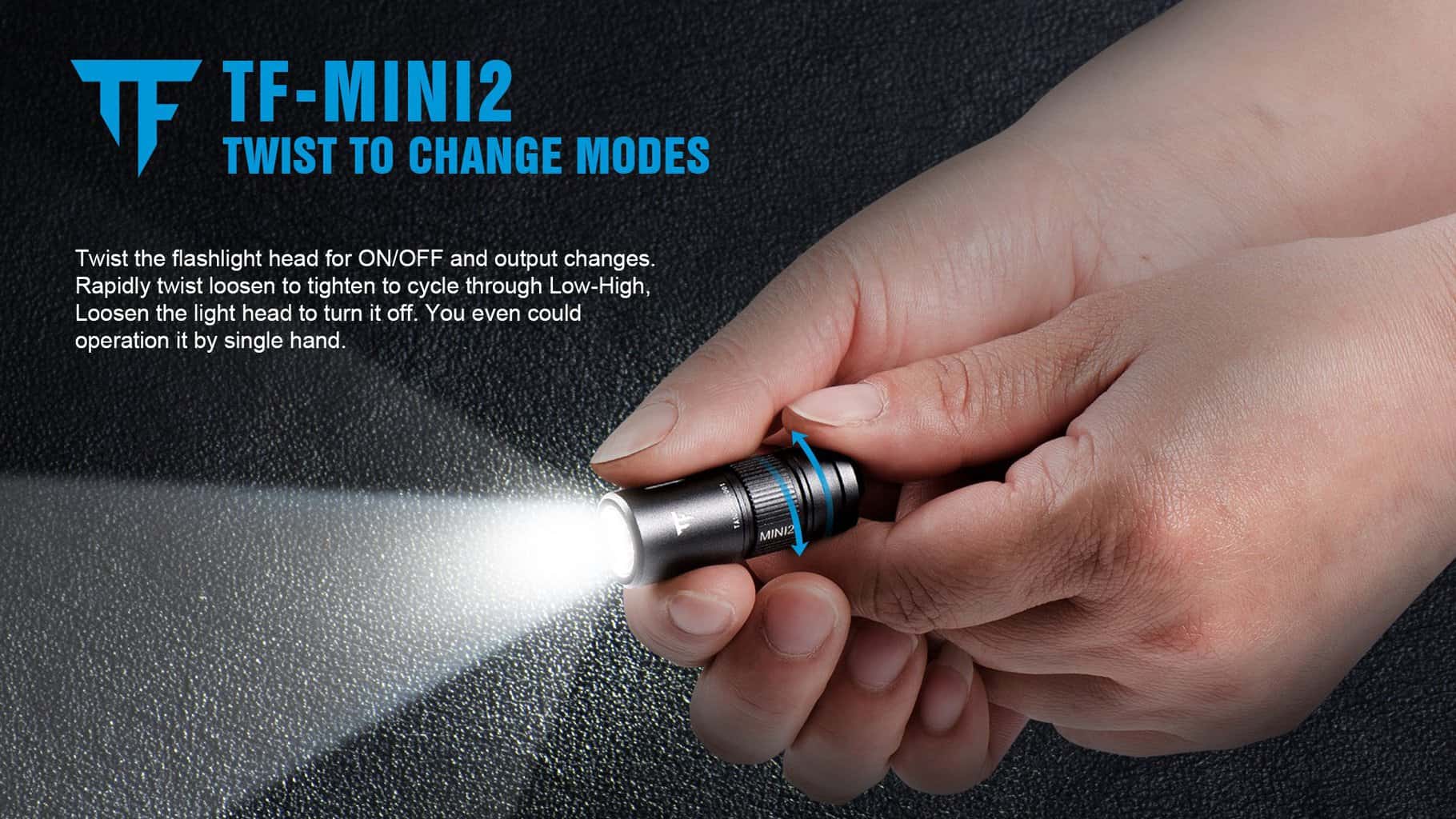 TrustFire Mini2 Keychain Flashlight