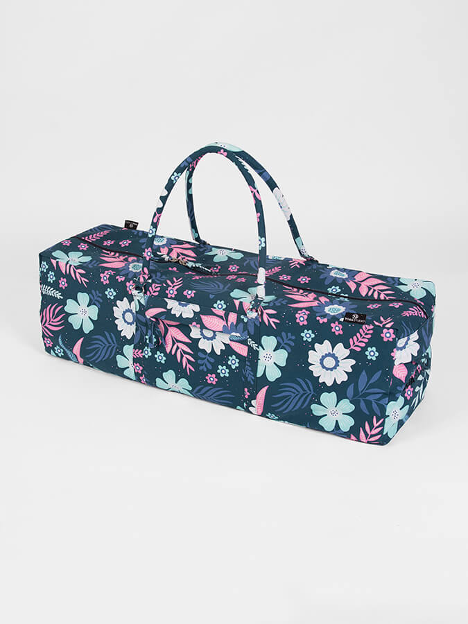 GOTS Organic Cotton Equipment Kit Bag Blue Flowers