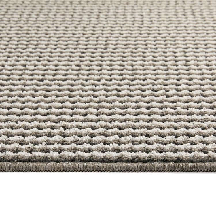 Twist Stripe Washable Mat or Runner Beige