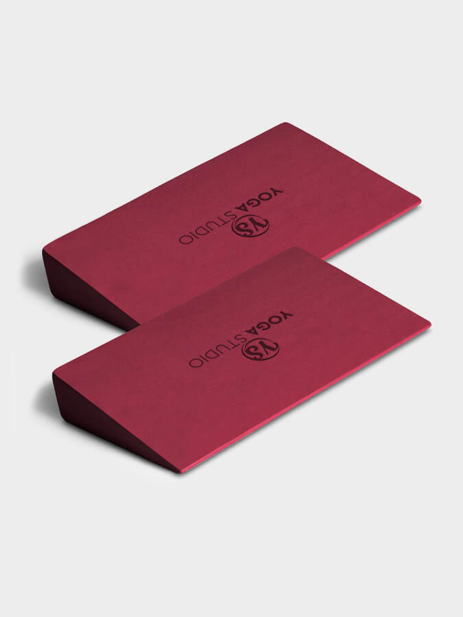 Yoga Studio EVA Foam Wedges Twin Pack Pair Raspberry