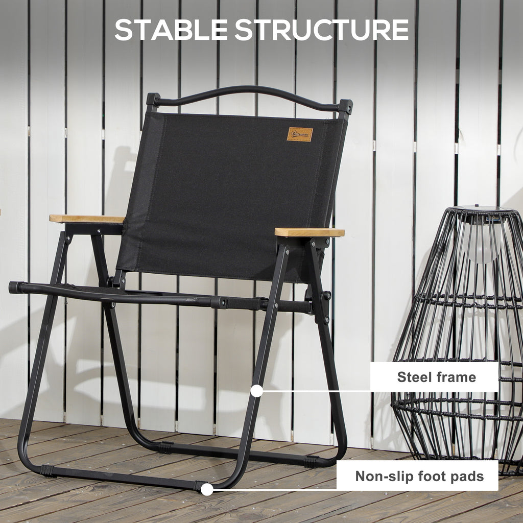Oxford Fabric Folding Camping Chair | Lightweight & Portable | 2 Colours