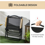 Oxford Fabric Folding Camping Chair | Lightweight & Portable | 2 Colours