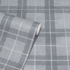 Heritage Check Grey/Silver Scarf