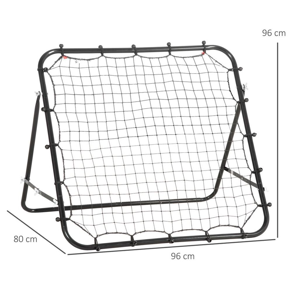 Rebounder Net Goal for Kids Adults Baseball Football Training Black