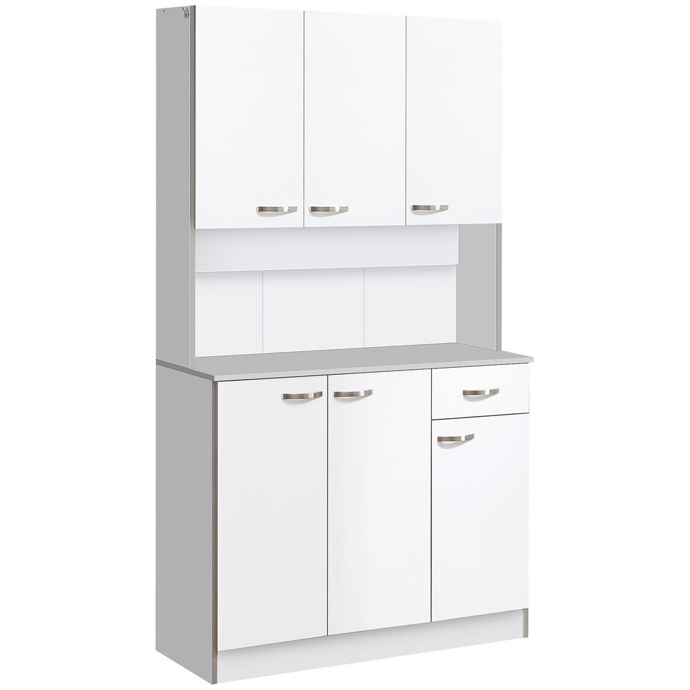 Freestanding Kitchen Cupboard, Storage Cabinet with Doors, Drawer