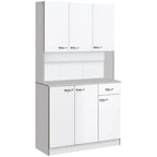 Freestanding Kitchen Cupboard, Storage Cabinet with Doors, Drawer