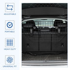 Heavy Duty Pet Dog Guard Wire Mesh Car Barrier Adjustable Auto SUVs Vehicle Fence Safety Grill Black