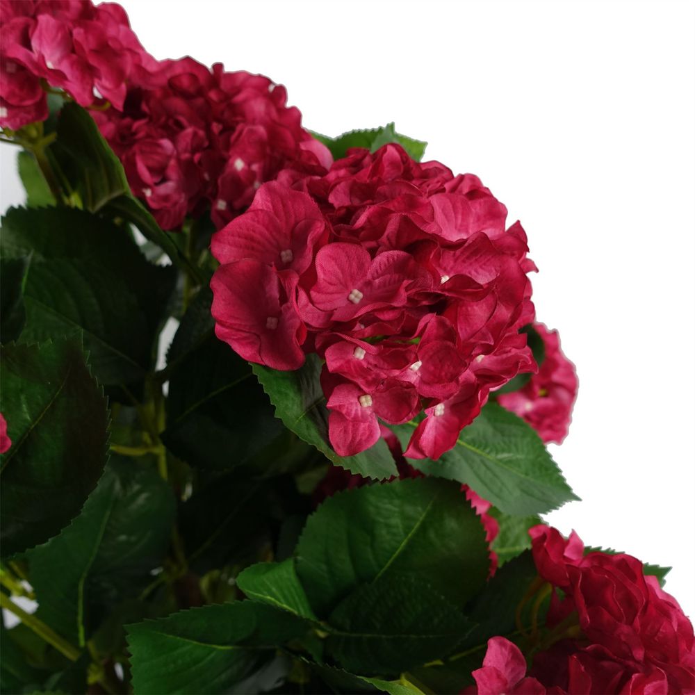 Beautiful 75cm Pink Hydrangea Plant - Artificial Flowers - Potted