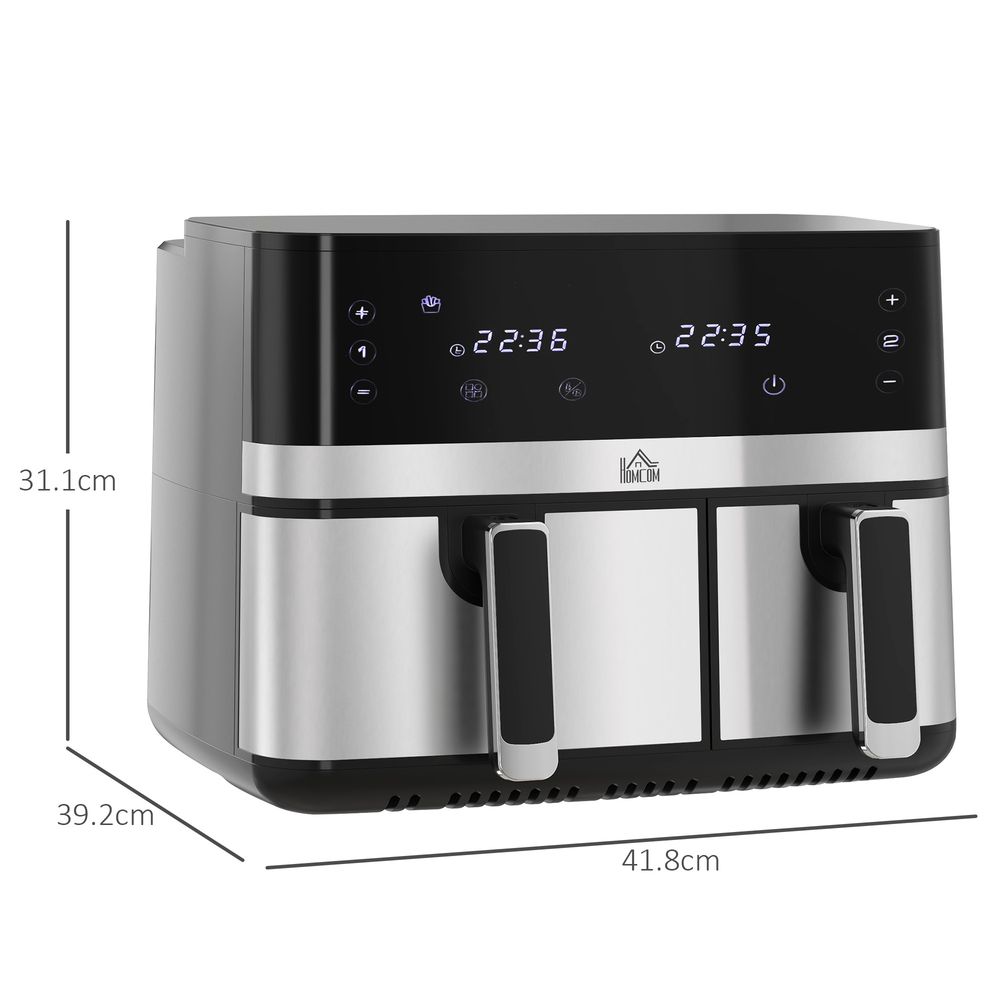 Dual Zone Air Fryer 8.5L with SYNCFinish 2700W - 2x the Taste, Double the Speed, Precision
