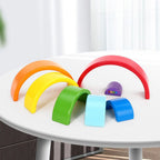 Rainbow Stacker 7pcs - FUN EDUCATIONAL TOY - Develops motor skills, inspires creativity - Ideal gift for Boys and Girls - Ages 3+