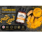 Turmeric Curcumin 1440mg with Black Pepper & Ginger - UK Manufactured