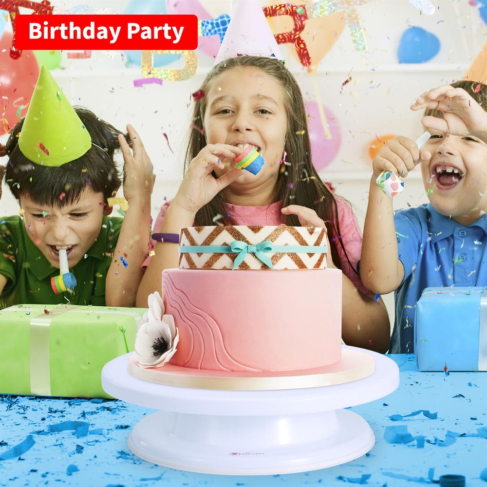 CAKE TURNTABLE - Professional Quality, Easy Decorating, Versatile Design