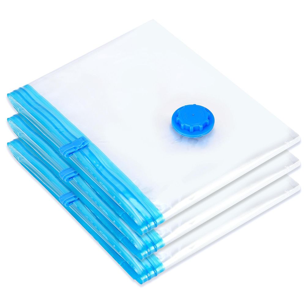 3pk 80cm x 100cm VACUUM BAGS - Protection, Airtight Seal, Easy to Use, Versatile, Reusable