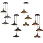 3 Head Vintage Industrial E27 Ceiling Hanging Light Shade Metal Pendant Lamp