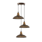 3 Head Vintage Industrial E27 Ceiling Hanging Light Shade Metal Pendant Lamp
