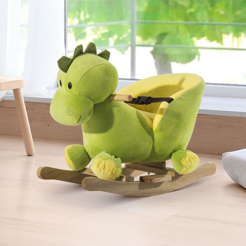 Ride-On Rocking Horse - Fun & Interactive Toy for Kids - Green