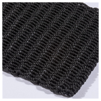 Didsbury Braided Polypropylene 45x75cm Charcoal Doormat