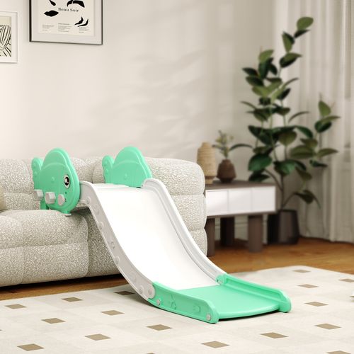 Kids Sofa Slide, Toddler Slide with 130cm Extended Length, Green