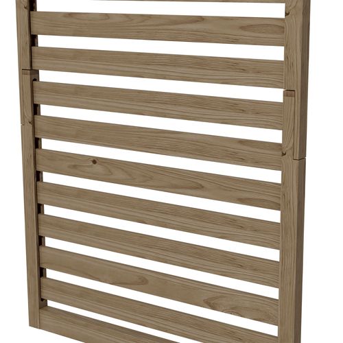 Wall Mounted Plant Stands Set of 2 with Shelves and Slatted Trellis