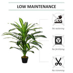 110cm/3.6FT Artificial Dracaena Tree Decorative Plant 40 Leaves
