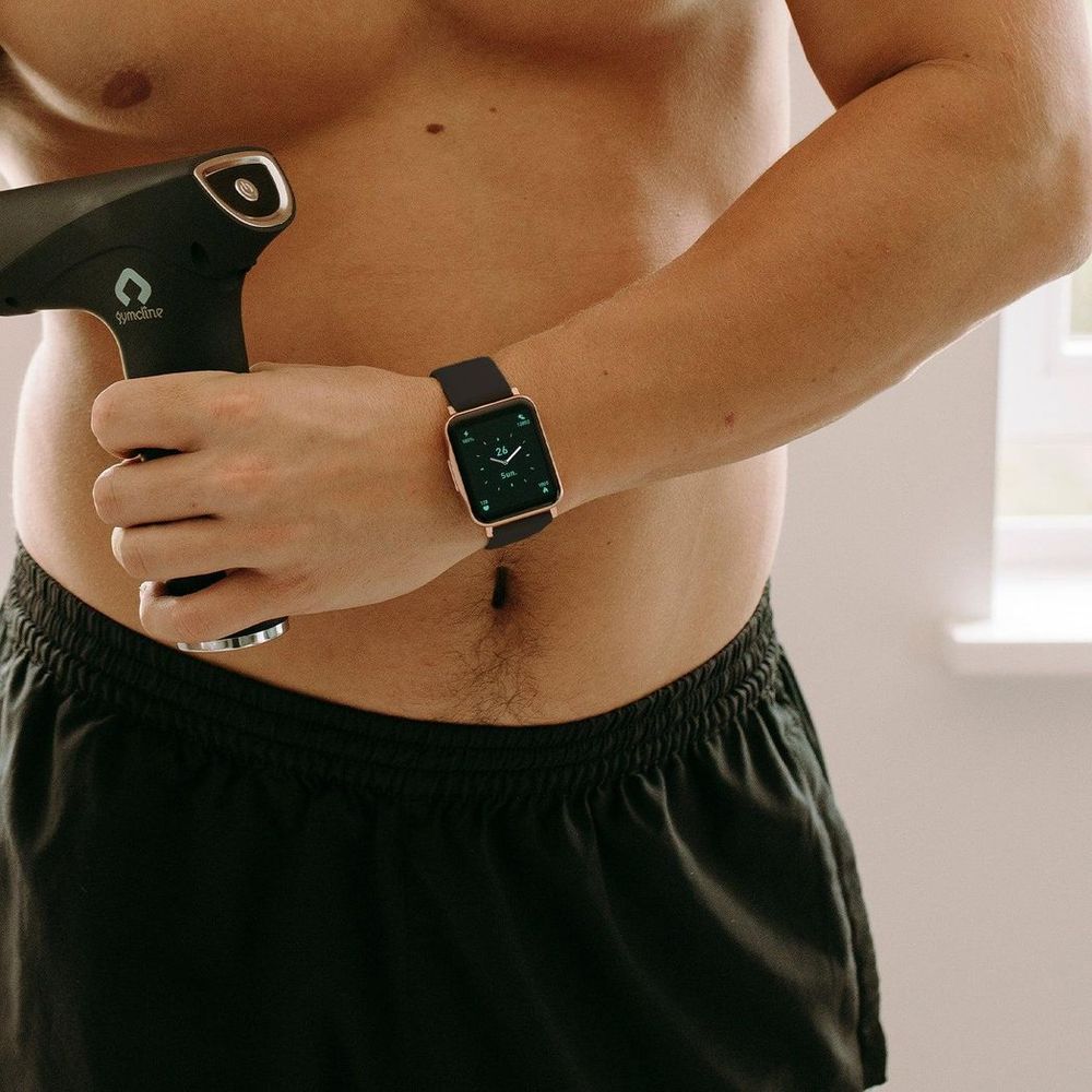 Gymcline Ciro Fitness Tracker: 25 Sports Modes, Water Resistant, Black