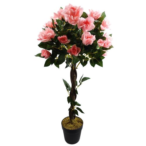 Artificial Pink Rose Tree Wedding Twisted Vine Detail 90cm (3ft)