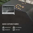 Barbecue Cover, Waterproof & Rip-Proof, 147 x 61 x 120cm, Secure Fit