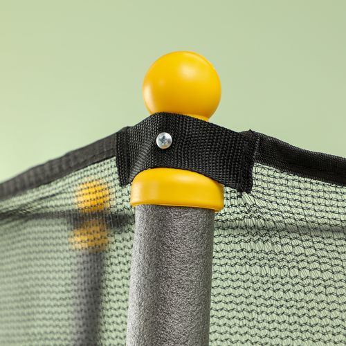 4.6FT/75" Kids Trampoline with Safety Enclosure, Indoor Outdoor