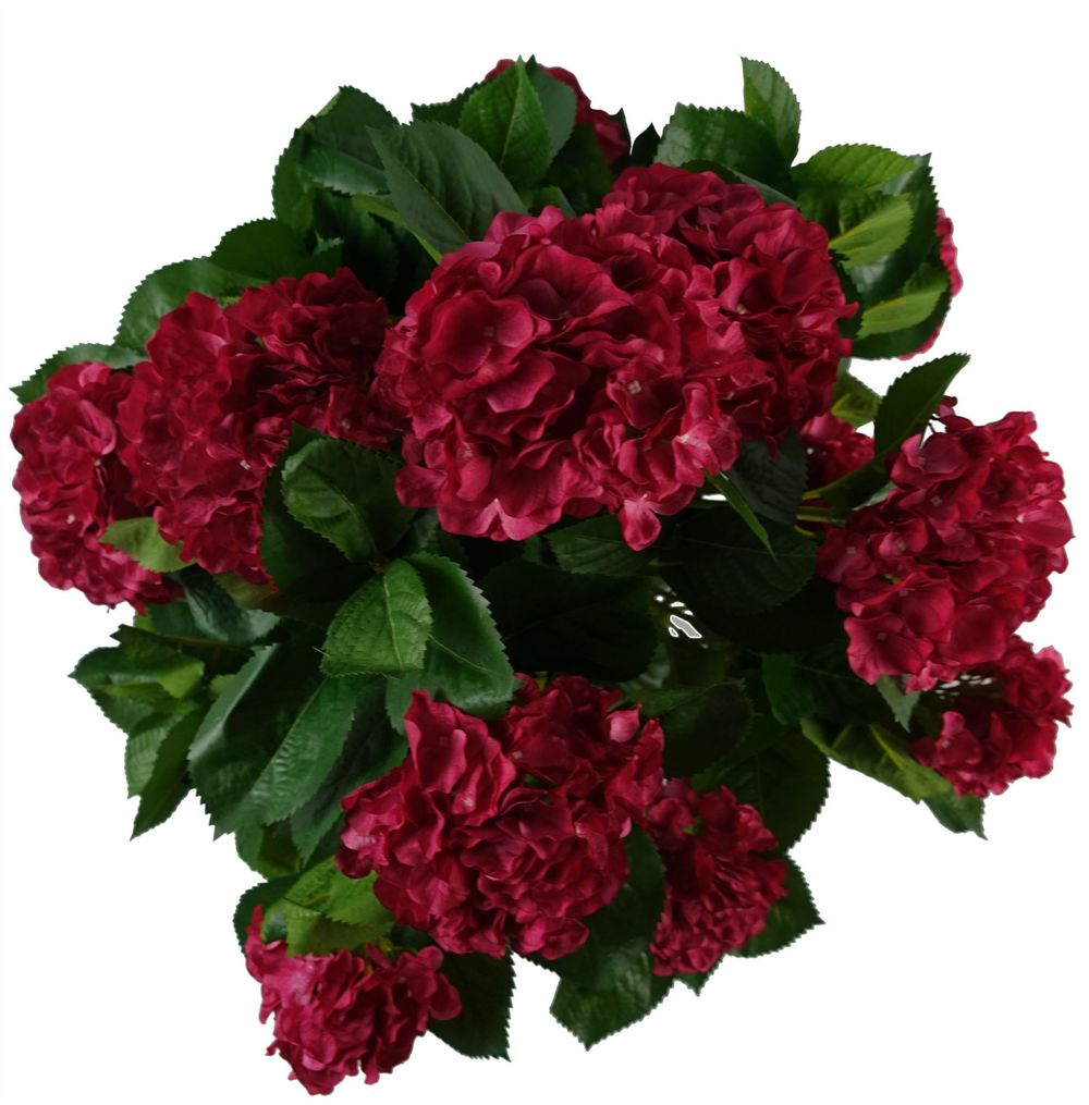 Beautiful 75cm Pink Hydrangea Plant - Artificial Flowers - Potted