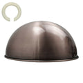 Retro Dome Easy Fit Light Shades Modern Ceiling Pendant Lampshades Metal colors Satin Nickel