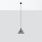 Elegant Industrial Pendant Lamp - Pablito Design - Concrete Texture - E27 Socket