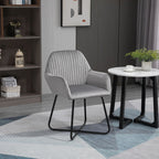 Comfort Grey Velvet Accent Chair: Modern Design, Metal Base, Upholstered Lounge Armchair - Shop Now!