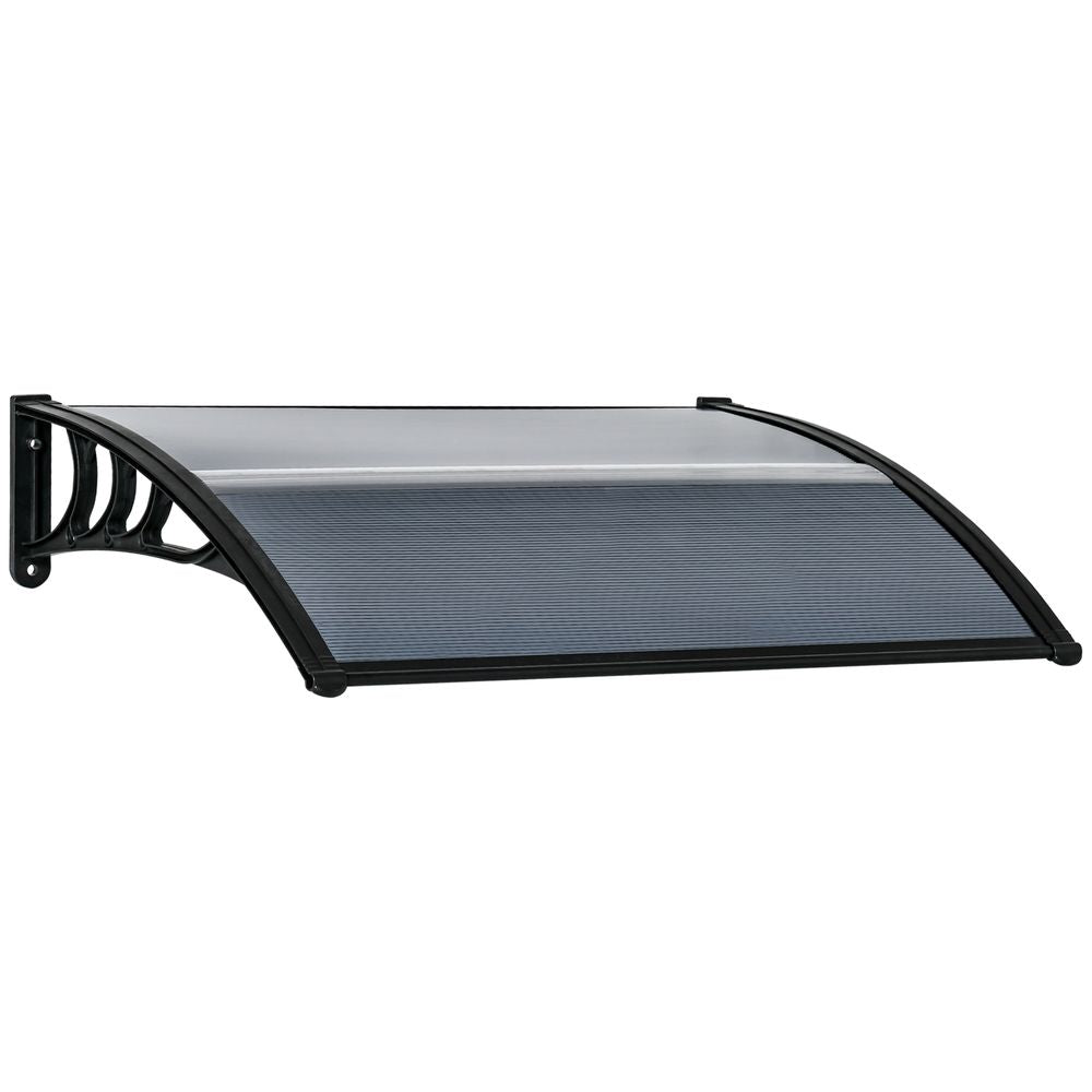 Door Canopy Awning Outdoor Window Rain Shelter Cover 100 x 75cm
