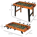 Football Table Heavy Duty 84.5cm for Arcades, Pub, Game Room, 8 Rods, 2 Foosballs