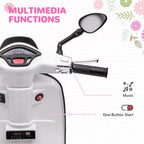 Vespa Licensed 12V Kids Electric Motorbike w/ 2 Training Wheels
