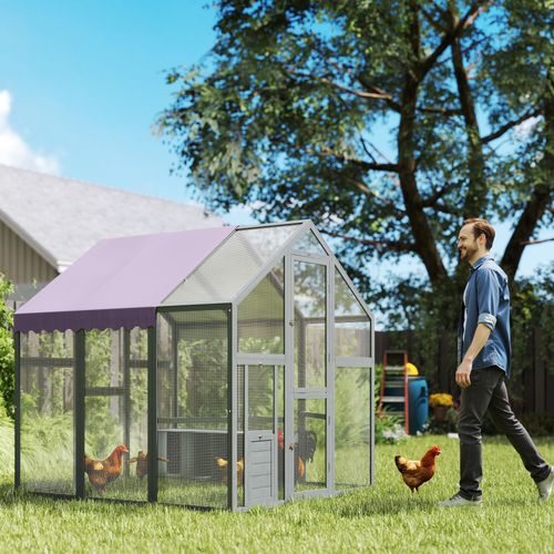 Large Walk In Chicken Run for 6-8 Poultries, 1.7 x 1.8 x 1.8 m