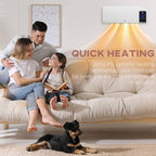 2000W Wall Mounted Ceramic Heater with Remote Control for Home