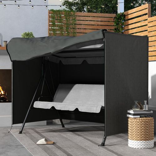 Large Outdoor Swing Chair Cover Garden Furniture Protector 164cm Grey