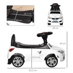 Stylish Red Ride-On Car for Baby & Toddler - Foot to Floor - Anti-Overturning - Under-Seat Storage
