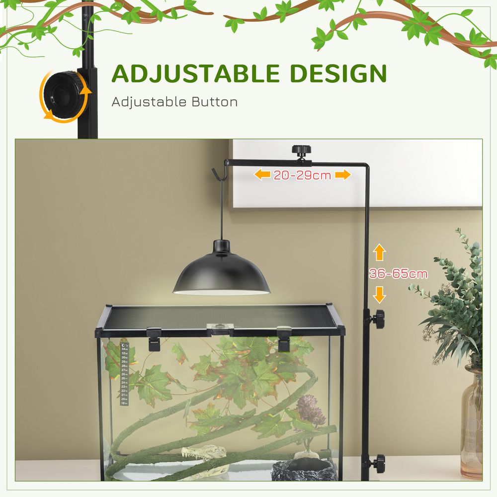 Reptile Lamp Stand: Adjustable, High Quality, Perfect for all Reptiles