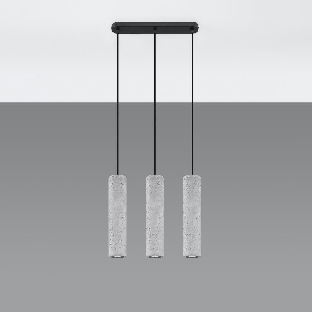 LUVO Industrial Pendant Lamp - Concrete Design - GU10 Bulb