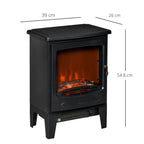 Electric Fireplace Stove Heater Flame Effect, Overheat Safety Protection