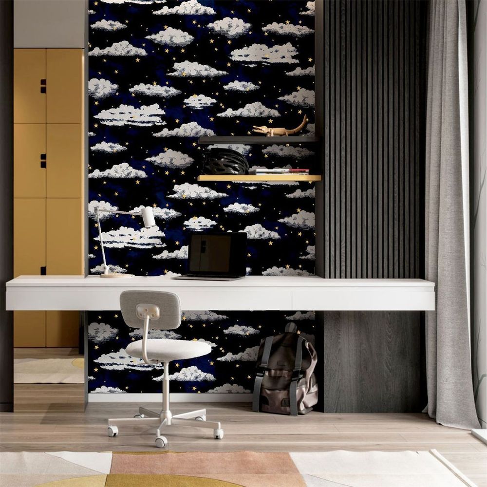 Stars & Clouds Navy - Attention to Detail