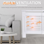 Extendable MDF Radiator Cover MDF-White