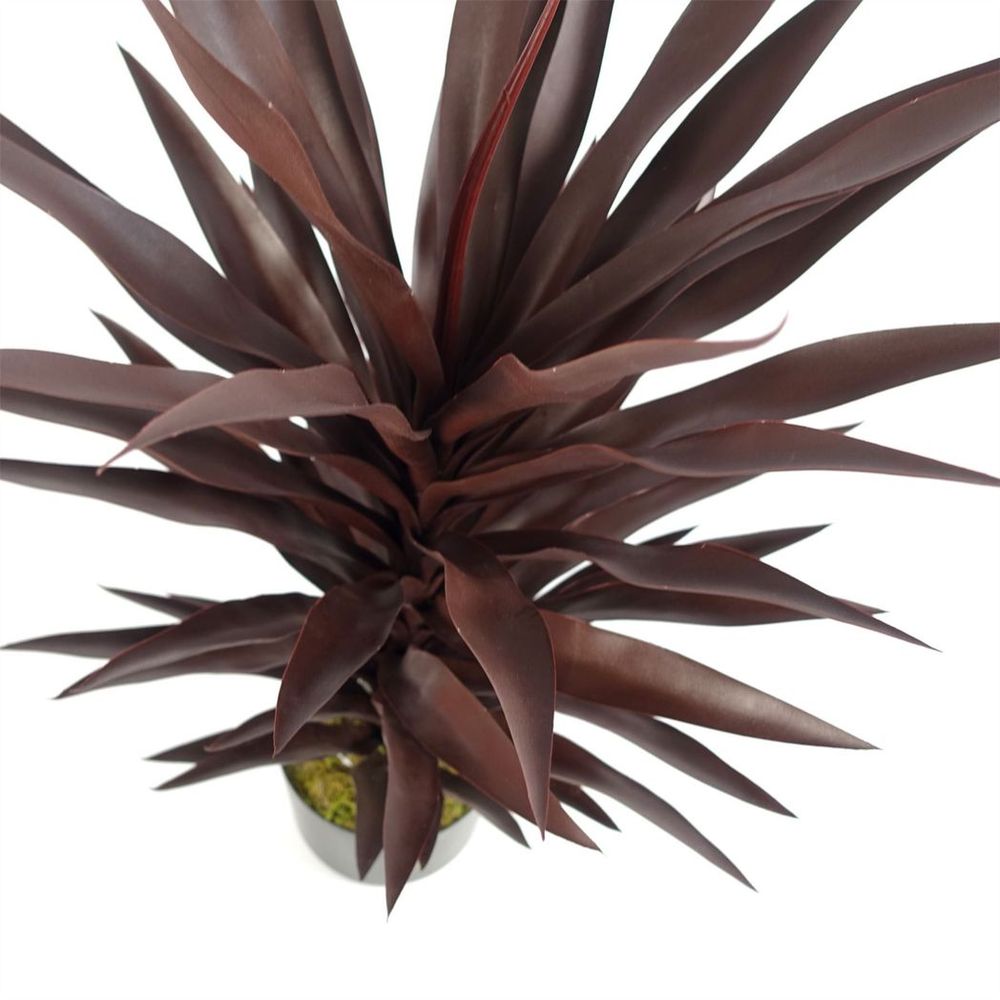 85cm Dark Red Yucca Plant - Artificial Silk, Lifelike & Stunning Décor