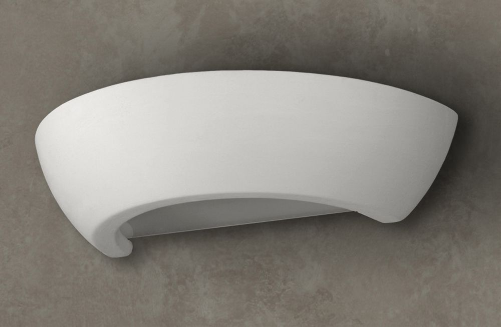 Ceramic Wall Lamp: OSKAR Classic Design - Paintable