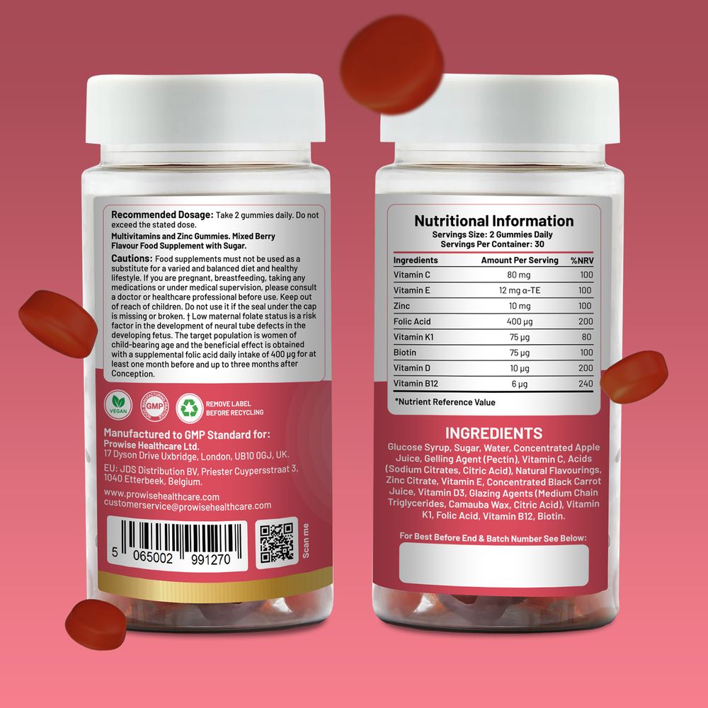 Enhanced Prenatal Care Gummies - Vegan Pro Gummies